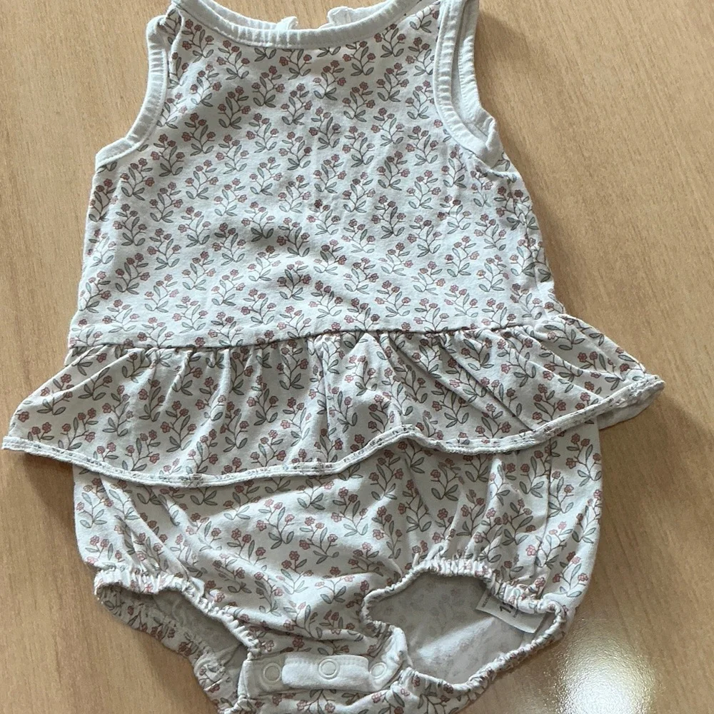 Kids One-Piece Sleeveless Rompers Pack - Lime Green & Rust - Picture 8 of 12